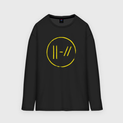 Женский лонгслив oversize хлопок Twenty one pilots trench