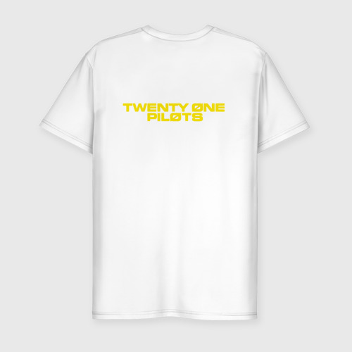 Мужская футболка хлопок Slim Twenty one pilots trench, цвет белый - фото 2