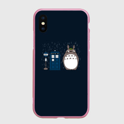 Чехол для iPhone XS Max матовый Тоторо и Тардис