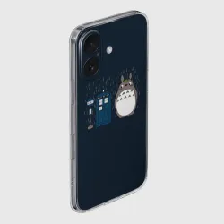 Чехол для iPhone 16 силиконовый с защитой камеры Тоторо и Тардис - фото 2