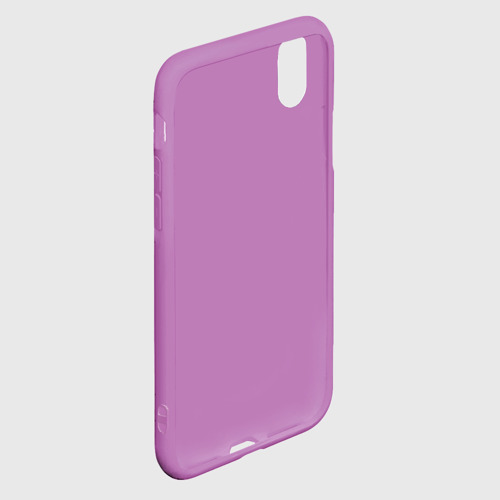 Чехол для iPhone XS Max матовый Тоторо и Тардис, цвет фиолетовый - фото 4