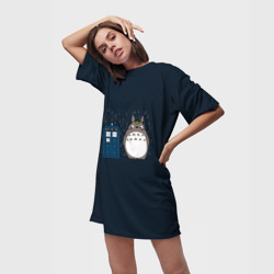 Платье-футболка 3D Тоторо и Тардис - фото 2