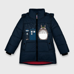 Зимняя куртка для девочек 3D Тоторо и Тардис