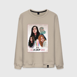 Мужской свитшот хлопок Blackpink Jisoo Lisa Jennie Rose