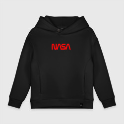 Детское худи Oversize хлопок NASA red