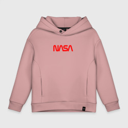 Детское худи Oversize хлопок NASA red