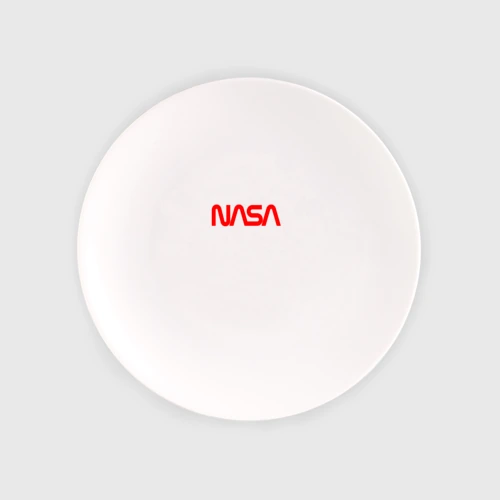 Тарелка NASA red