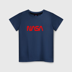 Детская футболка хлопок NASA red