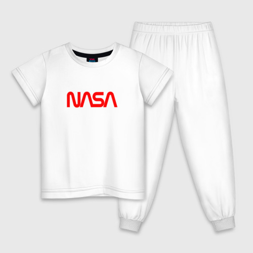 Детская пижама хлопок NASA red