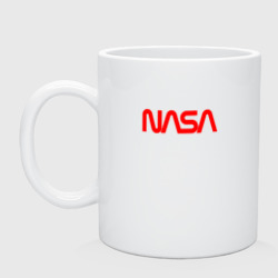 Кружка керамическая NASA red