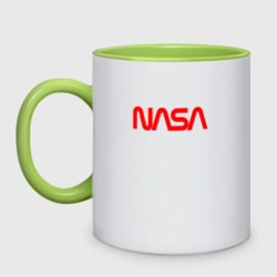 Кружка двухцветная NASA red