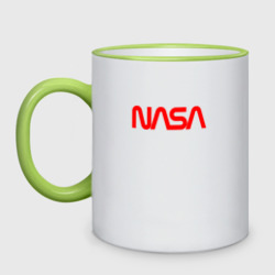 Кружка двухцветная NASA red