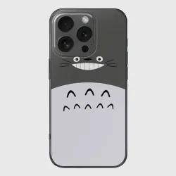 Чехол для iPhone 16 Pro силиконовый с защитой камеры Большой Тоторо