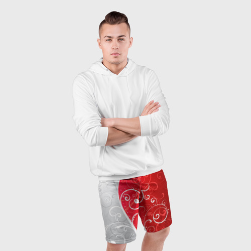 Мужские шорты спортивные КРУЖЕВО, цвет 3D печать - фото 5