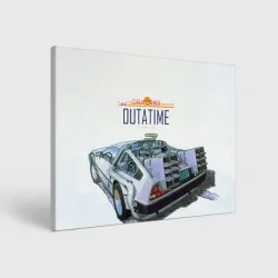 Холст прямоугольный De Lorean Outatime