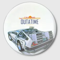 Значок De Lorean Outatime