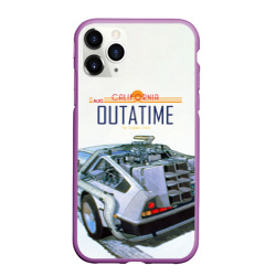 Чехол для iPhone 11 Pro Max матовый De Lorean Outatime