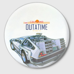 Значок De Lorean Outatime