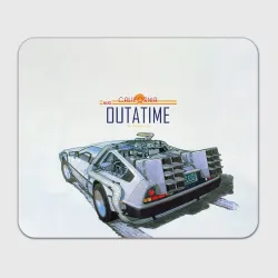 Прямоугольный коврик для мышки De Lorean Outatime