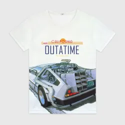 Женская футболка 3D De Lorean Outatime