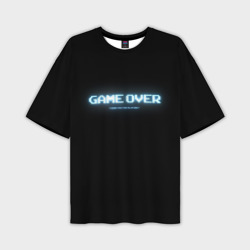 Мужская футболка oversize 3D Game Over