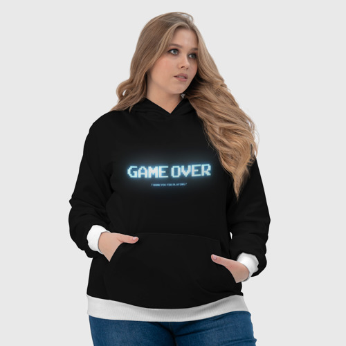 Женская толстовка 3D Game Over, цвет 3D печать - фото 6