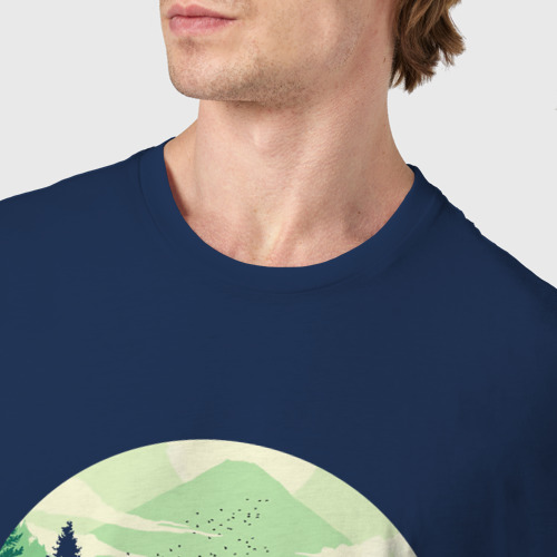 Мужская футболка хлопок Тоторо и лес - фото 6