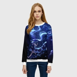 Женский свитшот 3D Вокалоид Мику Аква - фото 2