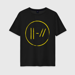 Женская футболка хлопок Oversize Twenty One Pilots Trench