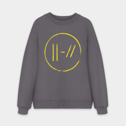 Мужской свитшот oversize без начеса хлопок Twenty One Pilots Trench