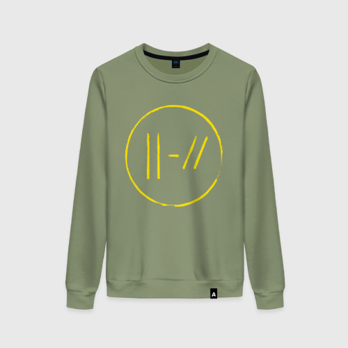 Женский свитшот хлопок Twenty One Pilots Trench, цвет авокадо