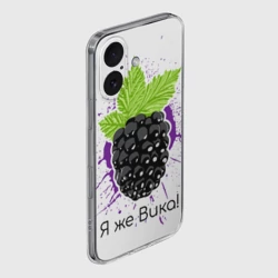 Чехол для iPhone 16 силиконовый с защитой камеры Я же Вика - фото 2