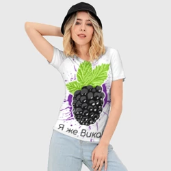 Женская футболка 3D Slim Я же Вика - фото 2