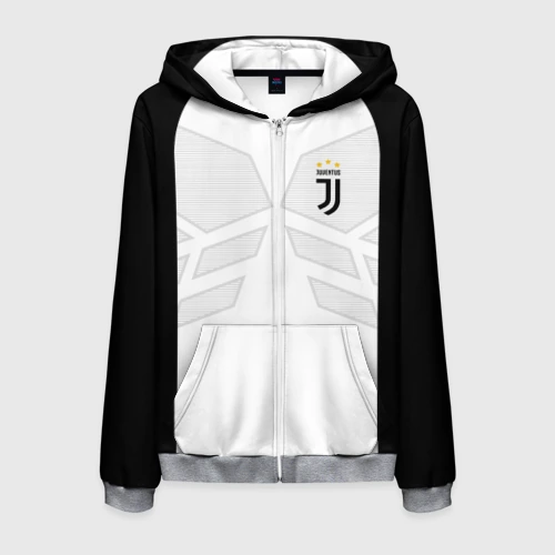 Мужская толстовка 3D на молнии Juventus sport