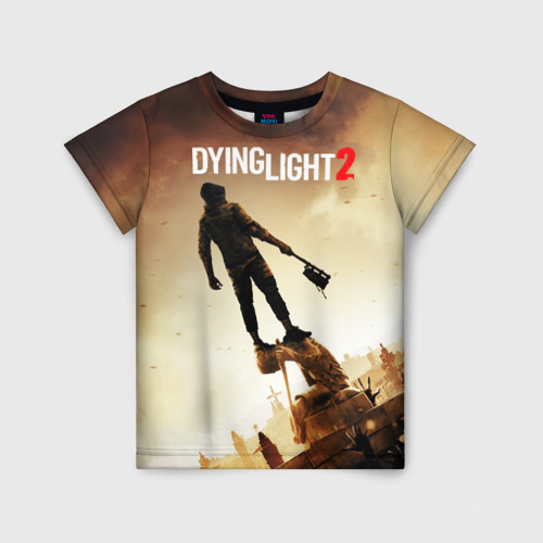Детская футболка с принтом Dying Light 2, вид спереди №1