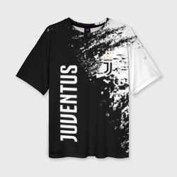 Женская футболка oversize 3D Juventus bianconeri