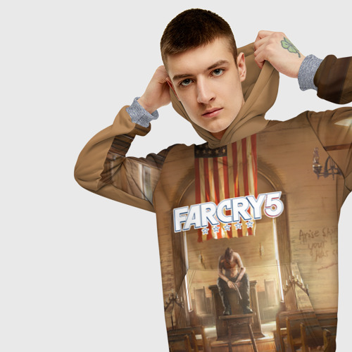 Мужская толстовка 3D Far Cry 5, цвет меланж - фото 5
