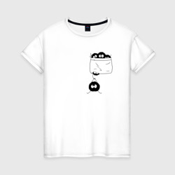 Странствующая сажа – Женская футболка хлопок с принтом купить со скидкой в -20%