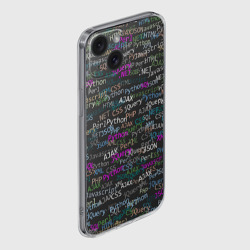 Чехол для iPhone 15 силиконовый с защитой камеры Web разработчик - фото 2