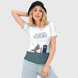 Женская футболка 3D Slim Мой сосед Тоторо - фото 2