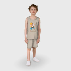 Детская пижама с шортами хлопок Всё по чертежё - фото 2