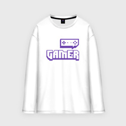 Мужской лонгслив oversize хлопок Gamer Twitch