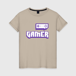 Женская футболка хлопок Gamer Twitch