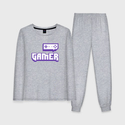 Женская пижама с лонгсливом хлопок Gamer Twitch