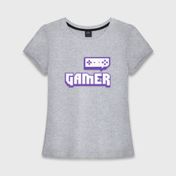 Женская футболка хлопок Slim Gamer Twitch