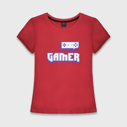 Женская футболка хлопок Slim Gamer Twitch