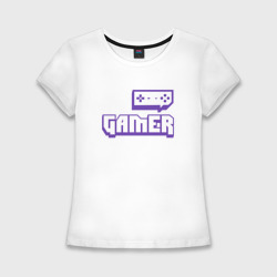 Женская футболка хлопок Slim Gamer Twitch