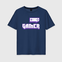 Женская футболка хлопок Oversize Gamer Twitch