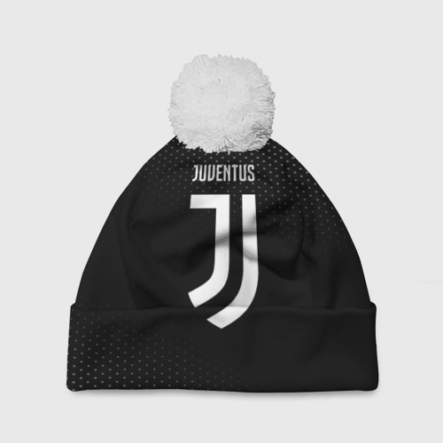 Шапка 3D c помпоном Juventus, цвет 3D печать