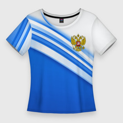 Россия – Женская футболка 3D Slim с принтом купить